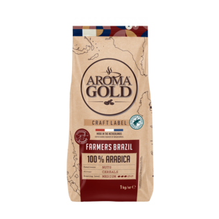 Aroma Gold Farmes Brazil 1kg (8kpl) - Kahvipavut - 4771632001210 - 1