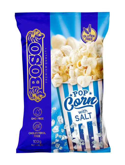 Boso Popcorn Salt 100g (15kpl) - Popcornit - 4771632002170 - 1