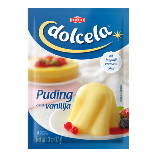 Dolcela Puding vanilja 37g (18kpl) - Vanukkaat - 3850104274800 - 1