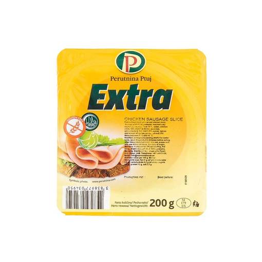 Extra Kanamakkara Slice 200g (9kpl) - Kana- ja kalkkuna makkarat - 3838977034950 - 1