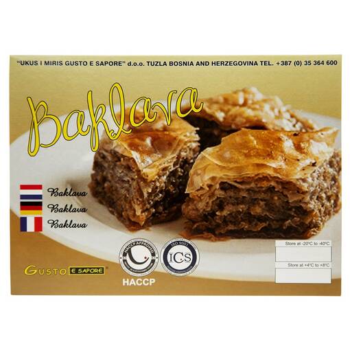 Gusto Baklava 400g (9kpl) - Kakku pakasteet - 3870690000300 - 1