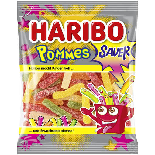 Haribo Halal Fizz Fries 70g (24kpl) - Karkit - 8691216102460 - 1