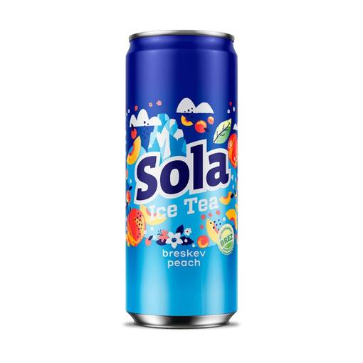 Sola Icet Tea Persikka 330ml (24kpl) - Jääteet - 3830084190710 - 1