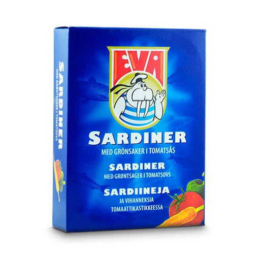 Eva Sardiinit Kasviksilla 120g (30kpl) - Sardiinit - 3859888140561 - 1