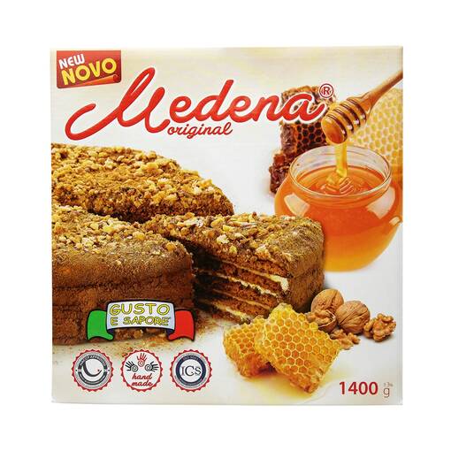 Gusto Medena Cake 1400g (4kpl) - Kakku pakasteet - 3870690001611 - 1