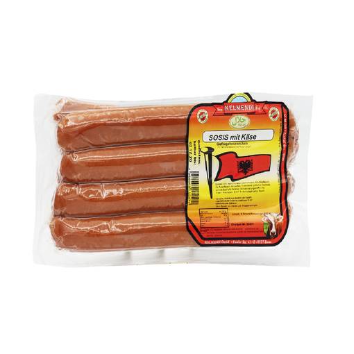 Kelmendi Virsle juustolla 800g (8kpl) - Naudan makkarat - 4250050110471 - 1