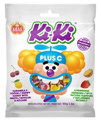 Kras Kiki Plus Hedelmäkar. 100g (34kpl) - Karkit - 3850102005871 - 1