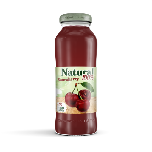 Natural 100% Kirsikka 200ml (12kpl) - Täysmehut - 3900518300821 - 2