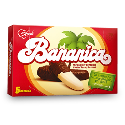 Stark Bananica 5pack 125g (32kpl) - Suklaapatukat - 8600939365731 - 1