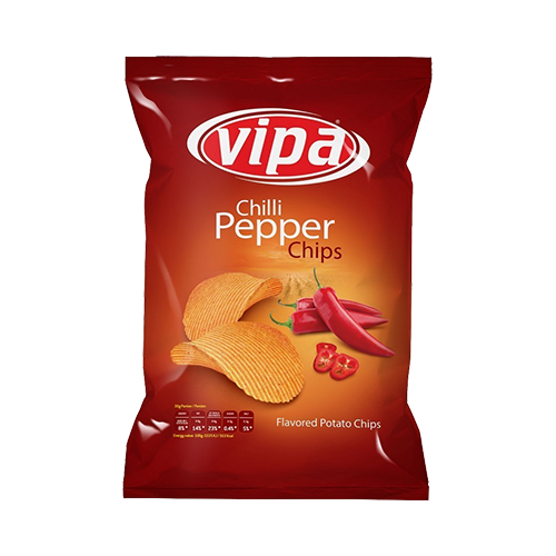 Vipa Chips Chili 140g (16kpl) - Peruna sipsit - 3902634650101 - 1