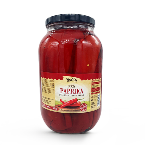 Fineta Red Paprika Filets 2500ml (6kpl) - Paprikasäilykkeet - 6429810313232 - 2