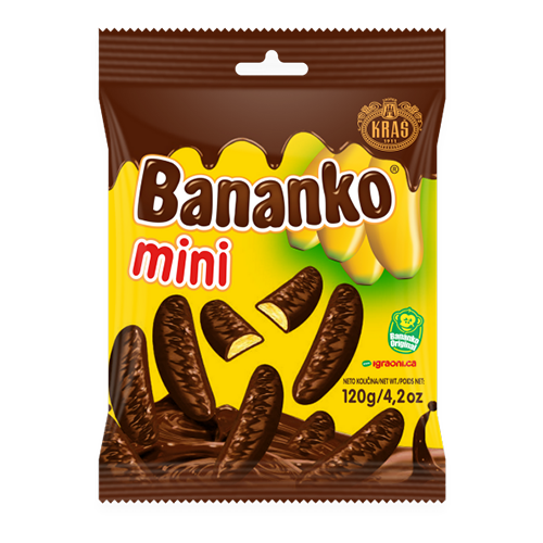 Kras Bananko Mini 120g (10kpl) - Suklaapatukat - 3850102126552 - 1