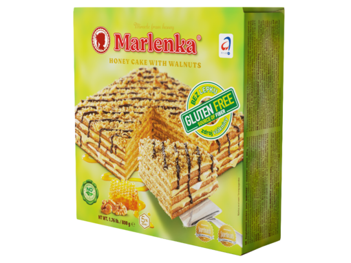 Marlenka Honey Cake Gluten 800g (6kpl) - Kakkut - 8594071650872 - 1