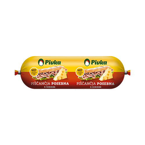 Pivka Posebna Juustolla 400g (8kpl) - Kana- ja kalkkuna makkarat - 3831006600942 - 1
