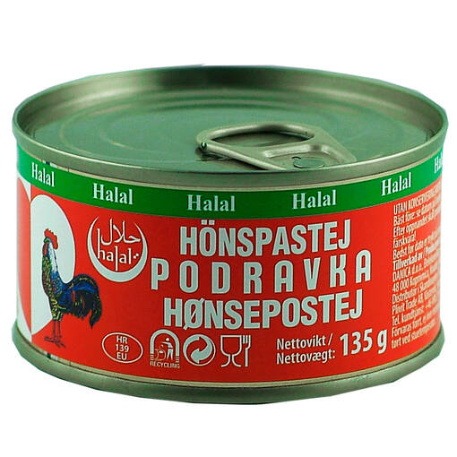 Podravka Kanapasteija Halal 135g (15kpl) - Pateet - 3858886460602 - 1