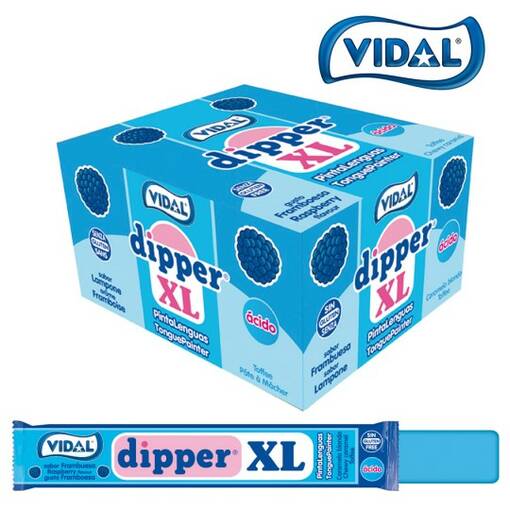 Vidal Dipper XL Raspber. 10,5g (100kpl) - Karkit - 8413178301602 - 1