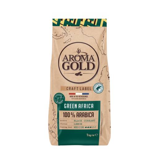 Aroma Gold Green Africa 1kg (8kpl) - Kahvipavut - 4771632001203 - 1