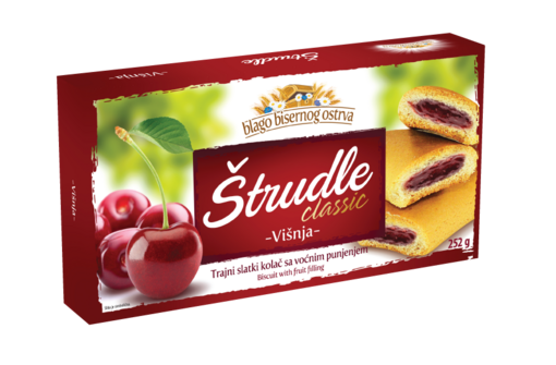 BBO Strudlice Cherry 252g (12kpl) - Struudelit - 8606106300123 - 1