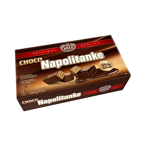 Kras Chocolate Napolitanke 500g (12kpl) - Vohvelit - 3850102320073 - 1