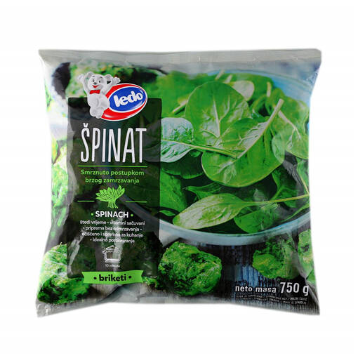 Ledo Spinat Briketi 650g (10kpl) - Vihannespakasteet - 3850116814773 - 1