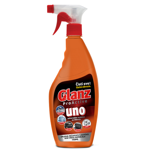 Glanz Uno ProActive 750ml (12kpl) - Yleispuhdistusaineet - 3870069001723 - 1