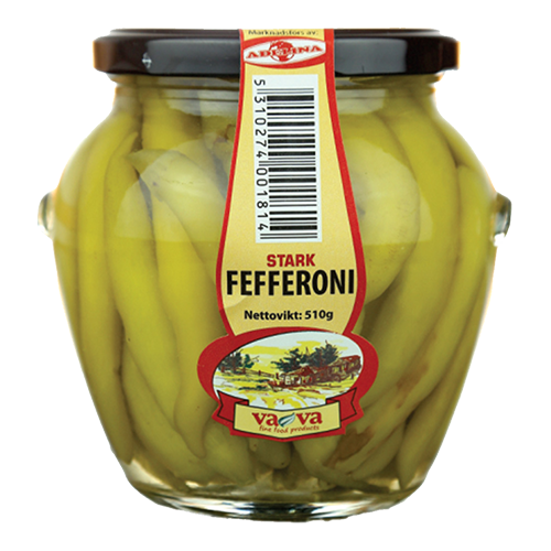 Vava Fefferoni Tulinen 510g (6kpl) - Paprikasäilykkeet - 5310274001814 - 1