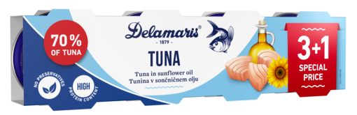 Delamaris Tonnika. Öljyssä 4x80g (24kpl - Tonnikalat - 3838929422385 - 1