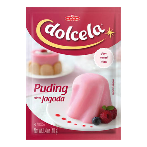 Dolcela Puding Mansikka 40g (18kpl) - Leivontajauhot - 3850104216725 - 1