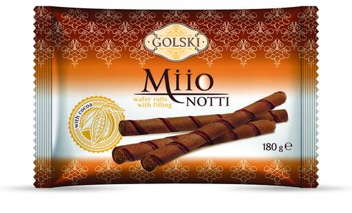 Golski Miio Notti Kaakao 180g (12kpl) - Vohvelit - 4820092131095 - 1