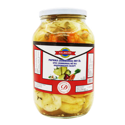 Kelmendi Somborka Öljyssä 2200g (4kpl) - Paprikasäilykkeet - 3900077660015 - 1