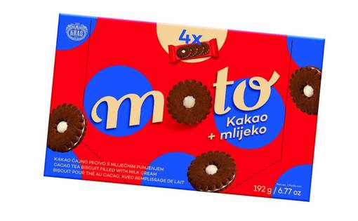 Kras Moto Cacao & Milk 192g (12kpl) - Tee- ja kahvikeksit - 3850102522705 - 1