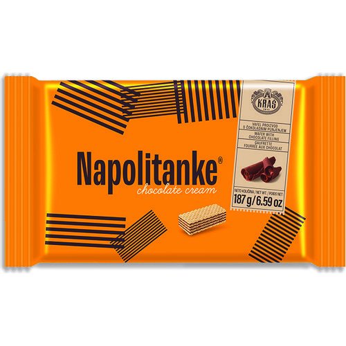 Kras Napolitanke Choco 187g (10kpl) - Vohvelit - 3850102523405 - 1