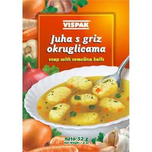 Vispak Juha Sa Griz Okruglicama (18kpl) - Keittoseokset - 3870007063325 - 1