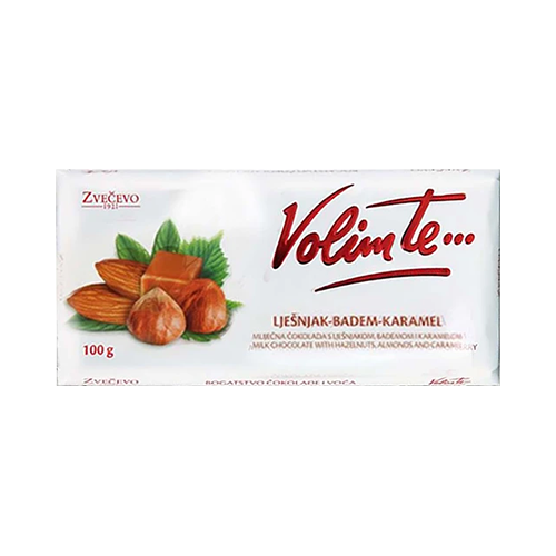 Zvecevo Volim te Visnja 100g (20kpl) - Suklaalevyt - 3858881065239 - 1