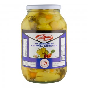 Adelina Somborka Öljyssä 2500g (6kpl) - Paprikasäilykkeet - 7350000755237 - 1