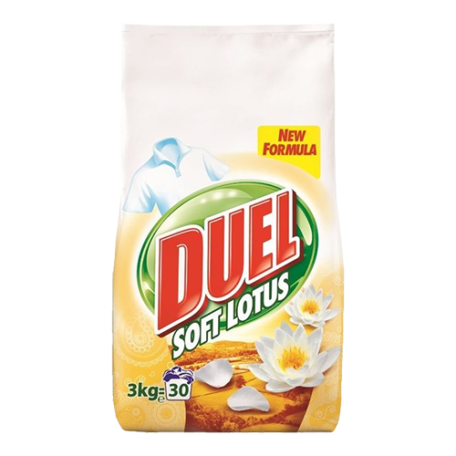 Duel Pesujauhe Soft Lotus 3000g (6kpl) - Pyykinpesuaineet - 8606013177986 - 1