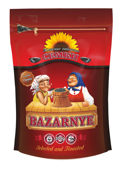 Bazarnye Sf. Seeds Roasted 300g (18kpl) - Auringonkukansiemenet - 4770266186256 - 1