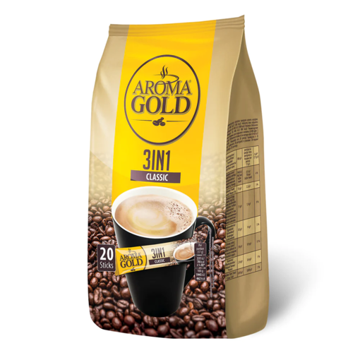 Aroma Gold 3in1 Classic 340g (6kpl) - Pikakahvit - 4771632312347 - 1