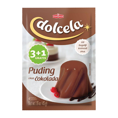Dolcela Puding Suklaa 3+1 (12kpl) - Leivontajauhot - 3850104276507 - 1