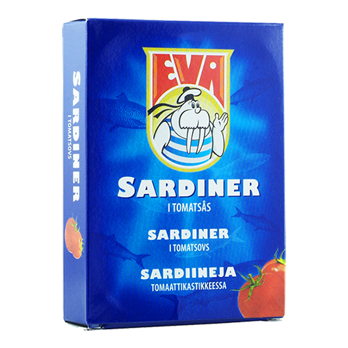 Eva Sardiinit Tomaat. 115g (30kpl) - Sardiinit - 3859888140097 - 1