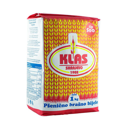 Klas T500 Vehnäjauho 1000g (10kpl) - Vehnäjauhot - 3870004000347 - 1