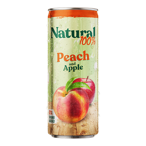 Natural 100% Persikka 250ml (24kpl) - Täysmehut - 3900518300067 - 1