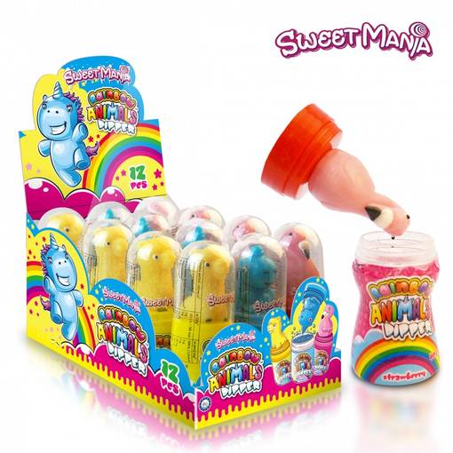 SM Rainbow Animals Dipper 40g (12kpl) - Karkit - 6931722309017 - 1