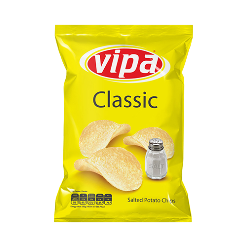 Vipa Chips Classic 140g (16kpl) - Peruna sipsit - 3902634650637 - 1