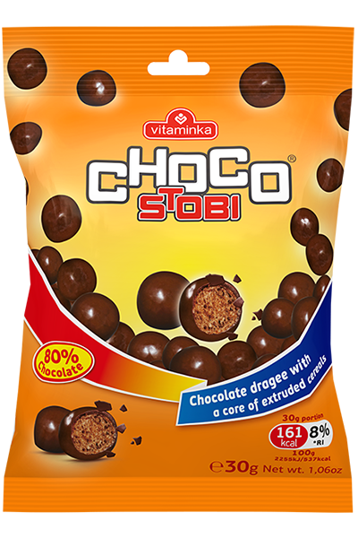 Vitaminka Stobi Choco 150g (25kpl) - Maissi flipsit - 5310005022637 - 1