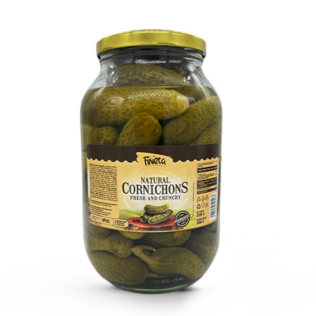 Fineta Cornishons 6-9cm 2200g (6kpl) - Kurkkusäilykkeet - 6429810313188 - 2