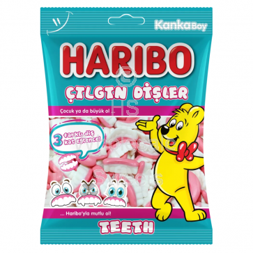 Haribo Halal Teeth 80g (24kpl) - Karkit - 8691216080348 - 1