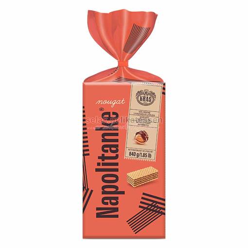Kras Napolitanke Nougat 840g (8kpl) - Vohvelit - 3850102326198 - 1