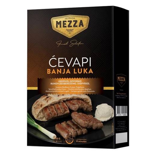 Mezza Cevapi Banjaluka 730g (6kpl) - Cevapcicit - 8717371000523 - 1