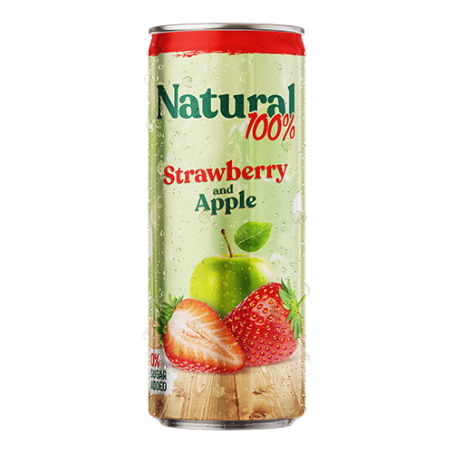 Natural 100% Mansikka 250ml (24kpl) - Täysmehut - 3900518300388 - 1